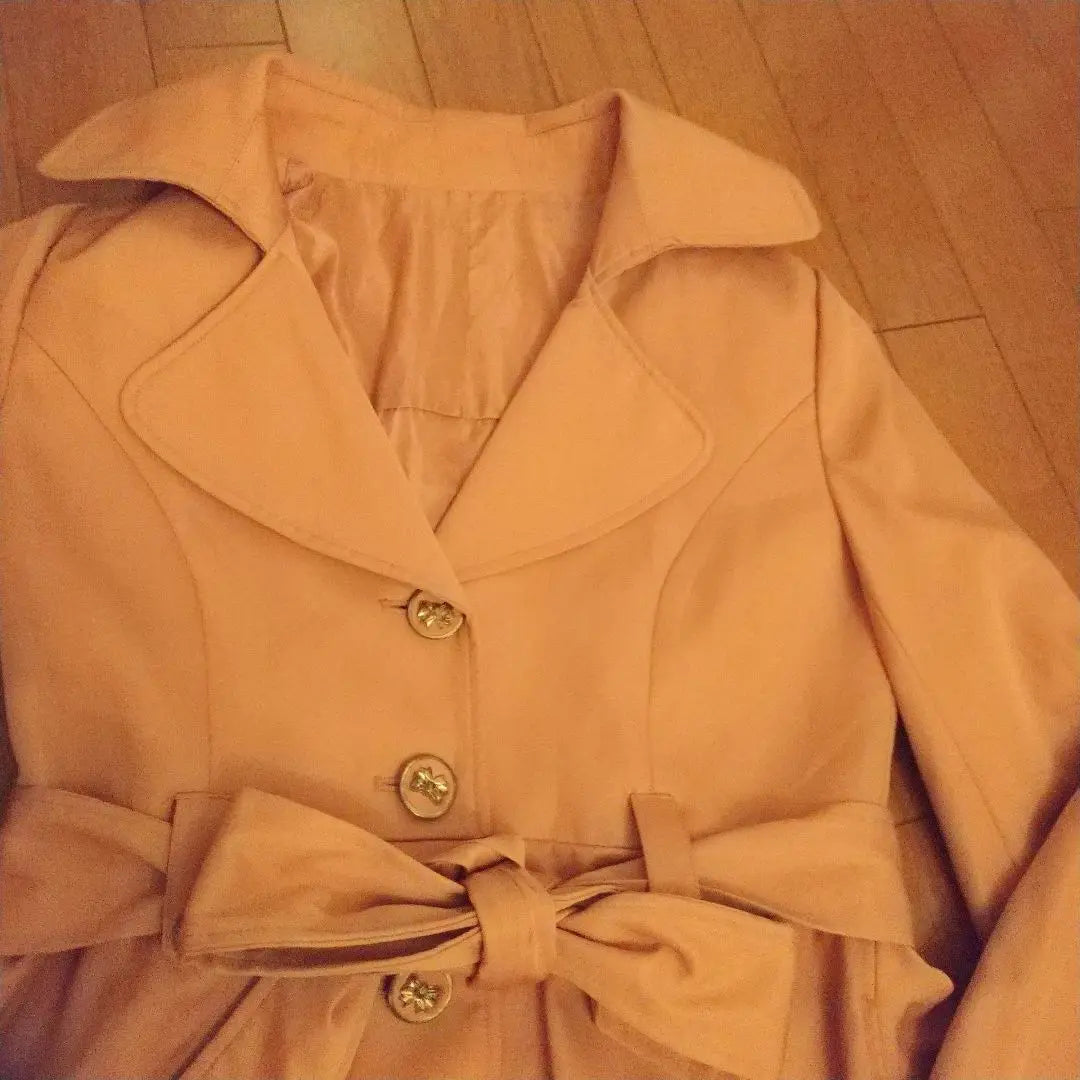 Coming soon *Buttons are missing Prime pattern Trench coat Orange