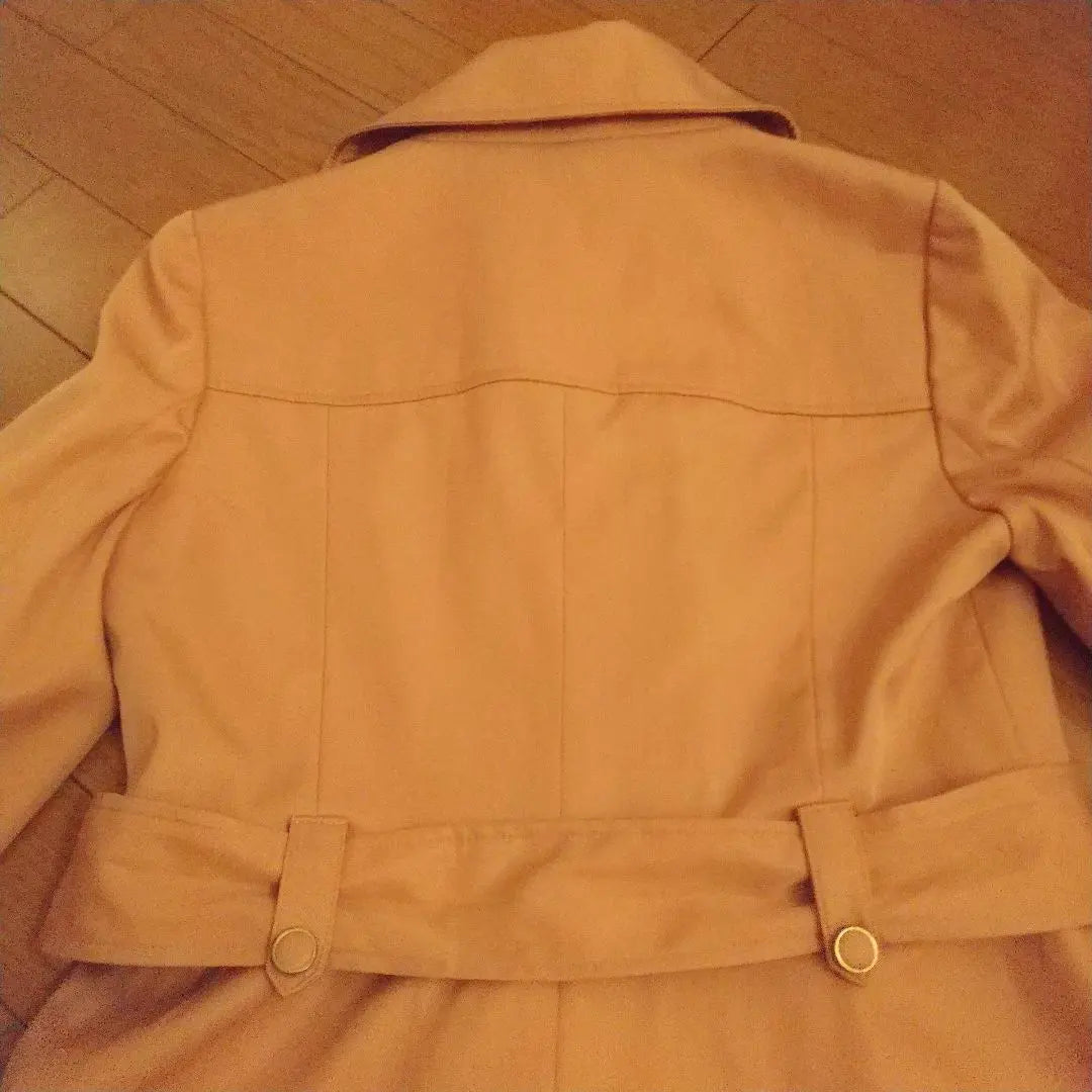 Coming soon *Buttons are missing Prime pattern Trench coat Orange