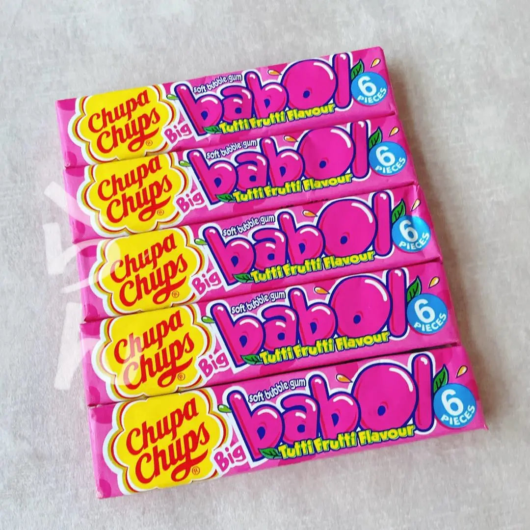 CHUPA CHUPS [Not sold in Japan] 5 Chupa Chaps Bubble Gum | CHUPA CHUPS【日本未販売】チュッパチャプスバブルガム　5本