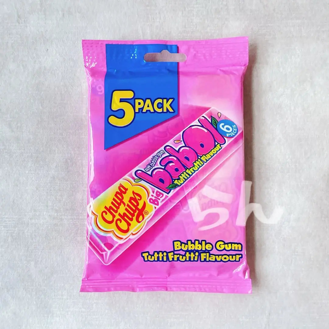 CHUPA CHUPS [Not sold in Japan] 5 Chupa Chaps Bubble Gum | CHUPA CHUPS【日本未販売】チュッパチャプスバブルガム　5本