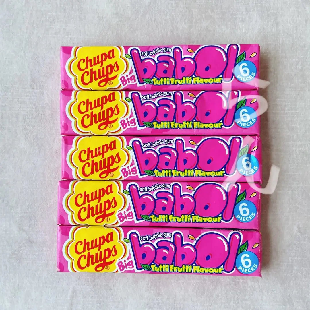 CHUPA CHUPS [Not sold in Japan] 5 Chupa Chaps Bubble Gum | CHUPA CHUPS【日本未販売】チュッパチャプスバブルガム　5本