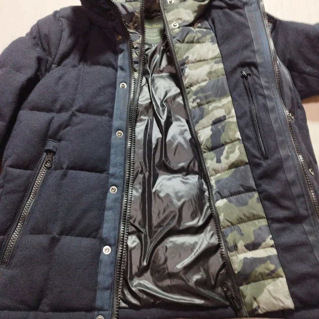 Rare Nano / Universe Nishikawa Down Collaboration camouflage S size | 希少　ナノ・ユニバース　西川ダウン　コラボ　迷彩　インナー　S size