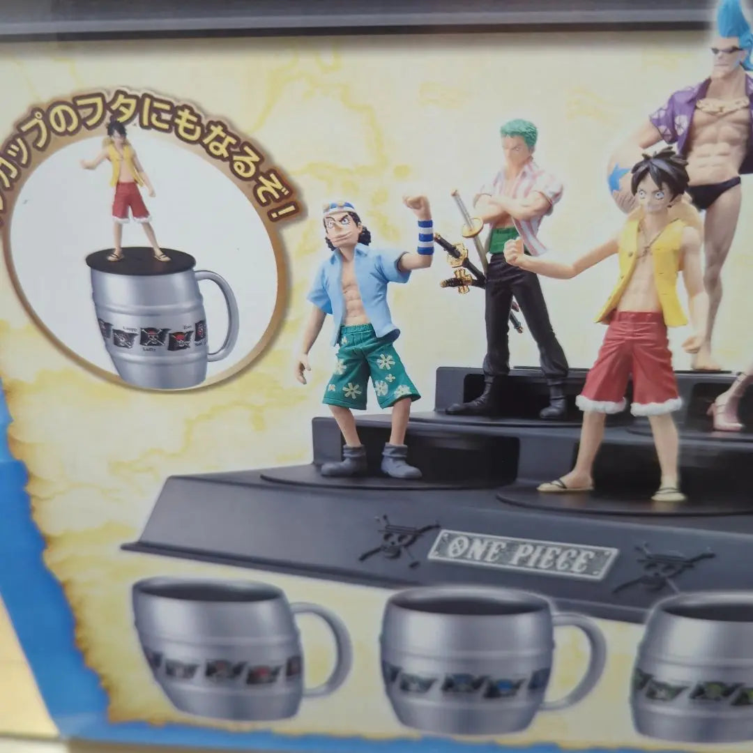 One Piece Real Figure & Stainless Steel Mug 7-Eleven Limited