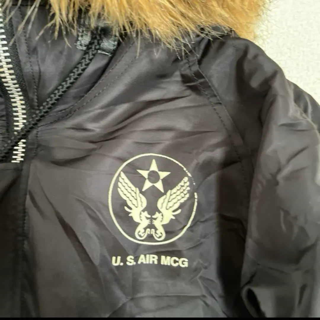 Chaqueta de vuelo Alpha N-3B US Air MCG Negro Talla S | アルファN-3B フライトジャケットUS AIR MCG ブラック Sサイズ