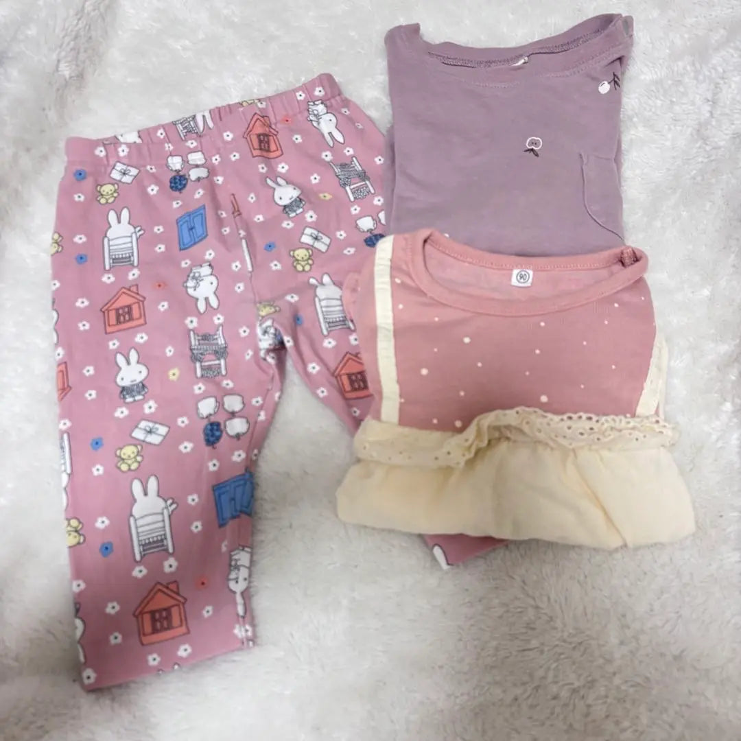 Nursery school clothes set 90cm pink girls ♡