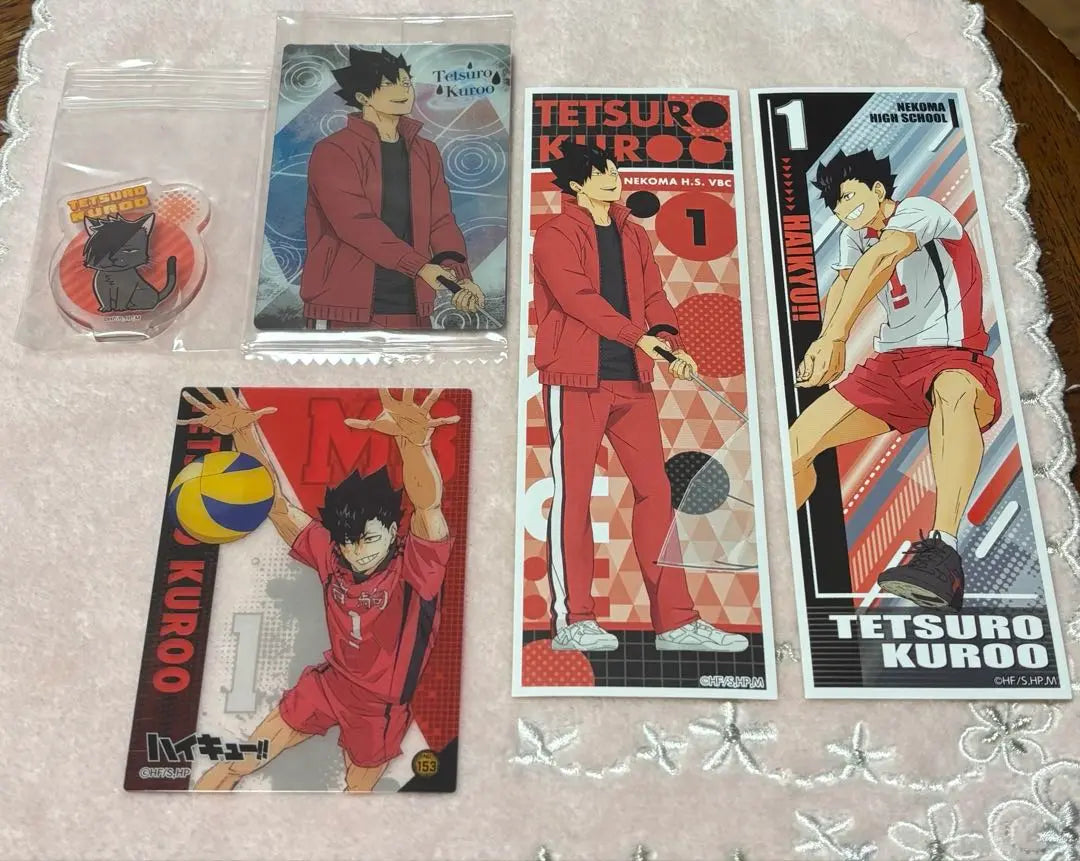 Haikyu Kuroo Tetsuro bulk sale stickers clear cards axle wafers