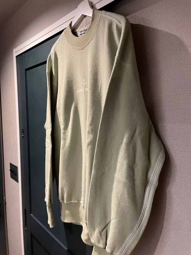 Jersey de punto con logo STONE ISLAND de los años 80, muy raro, talla XL