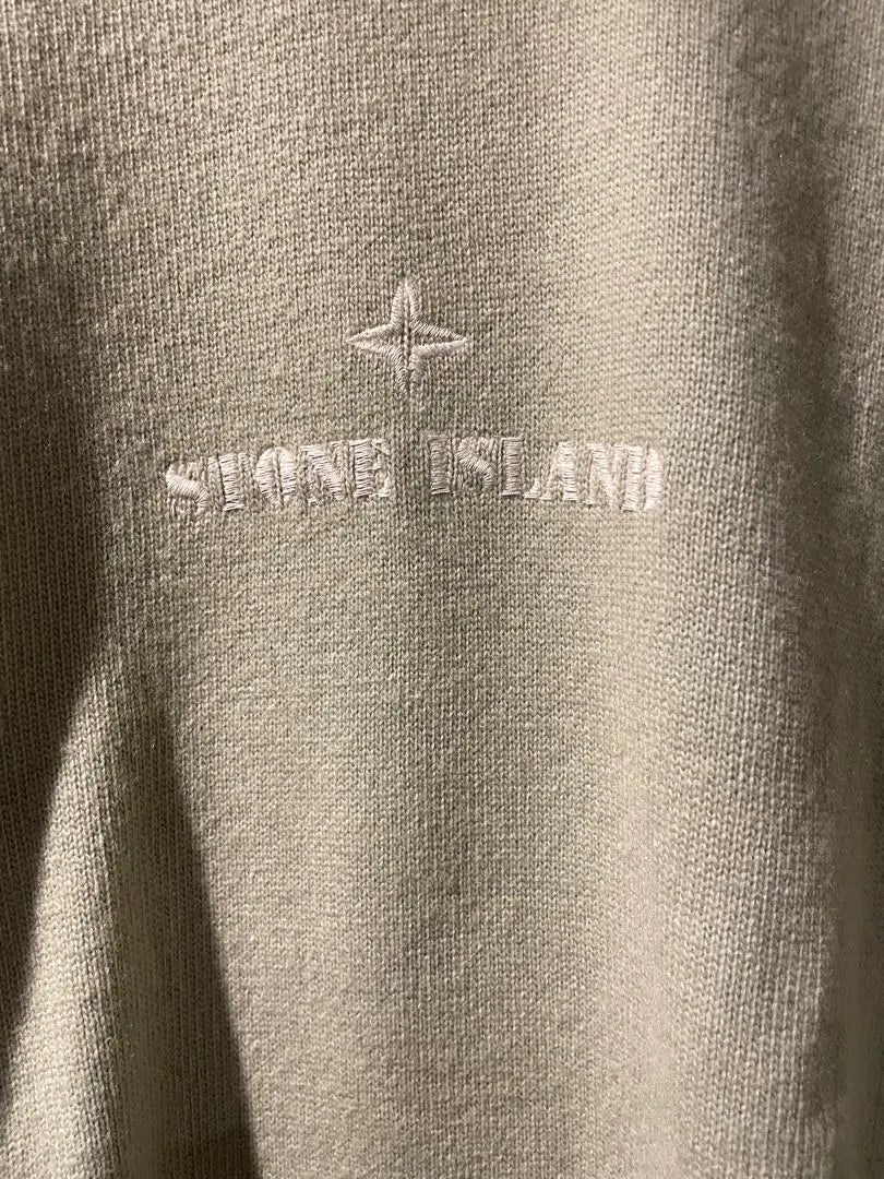 Jersey de punto con logo STONE ISLAND de los años 80, muy raro, talla XL