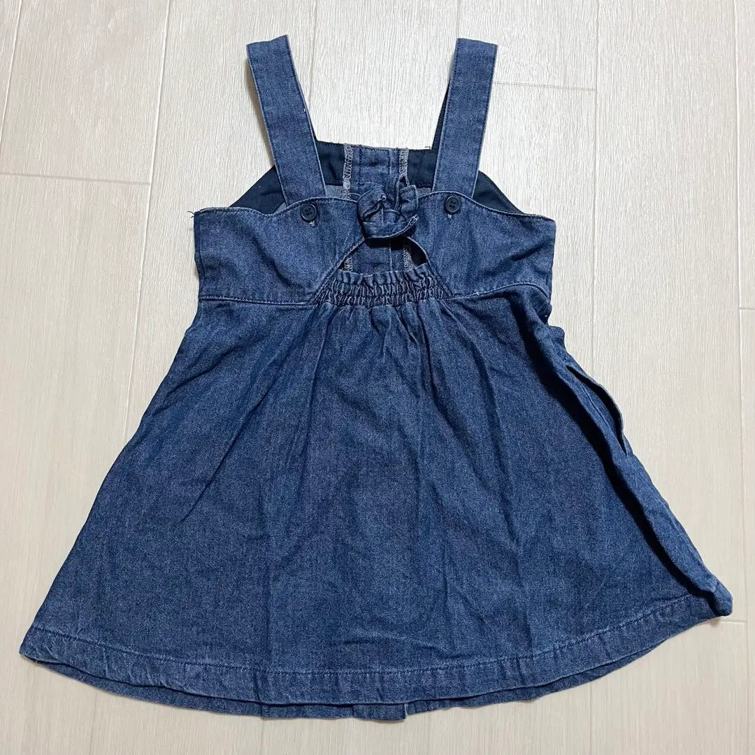 Denim button dress