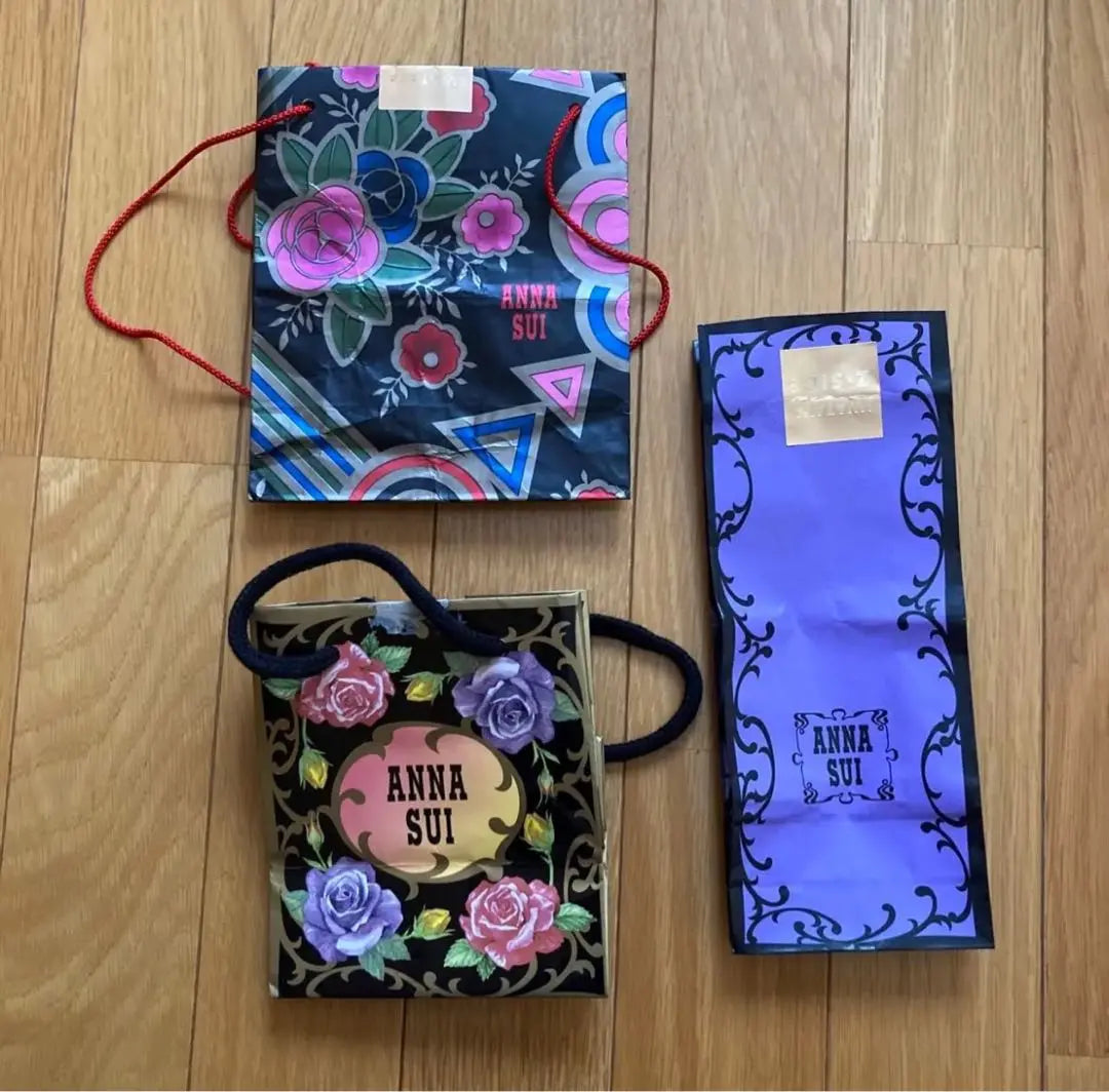 ANNA SUI Shopper Paper Bag Set of 3