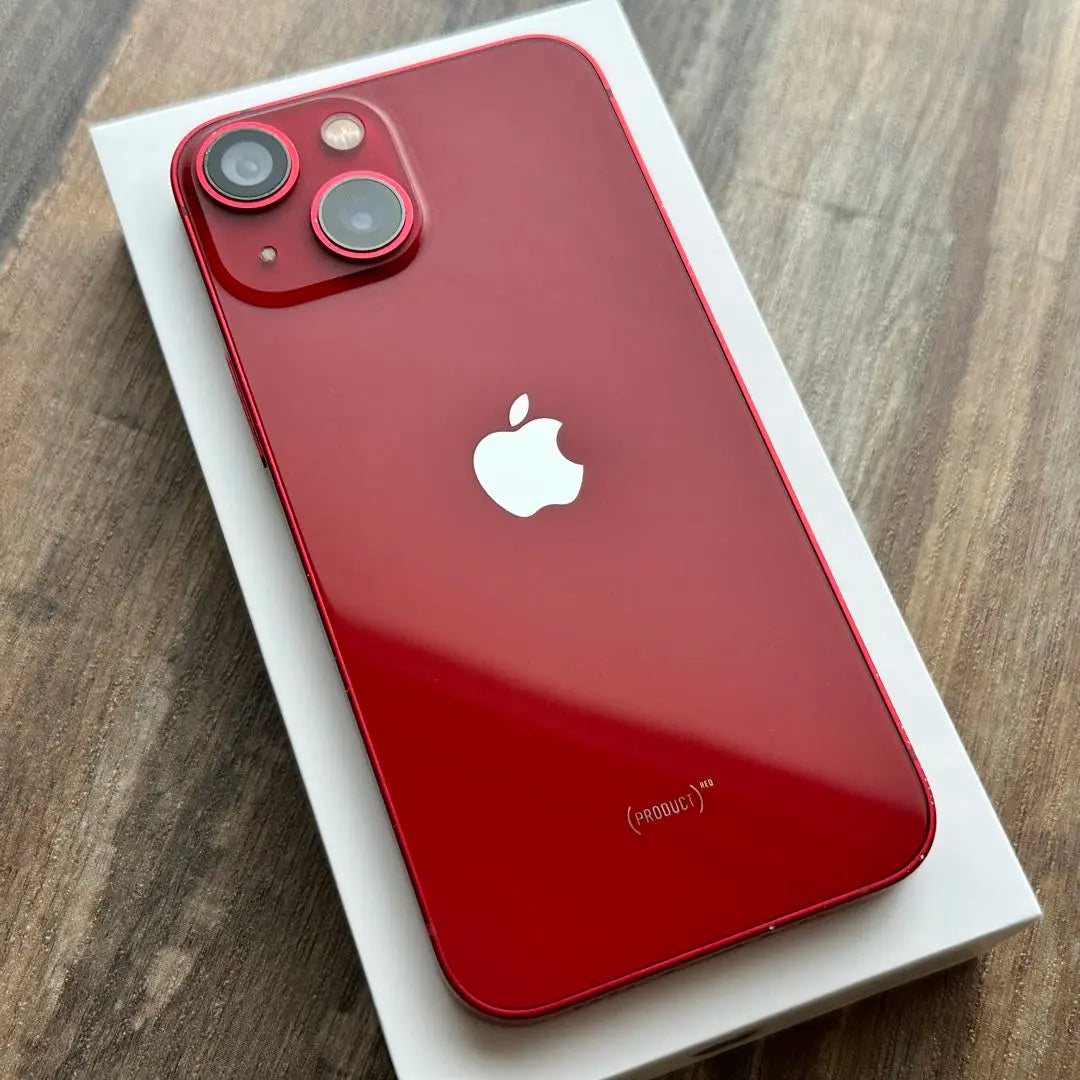 [Buen estado: Gran capacidad] Unidad principal iPhone 13mini RED 256GB SIM libre