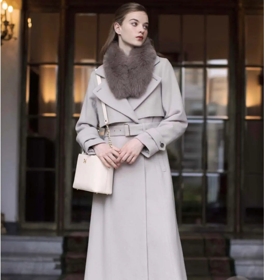 Noela 2way wool trench coat