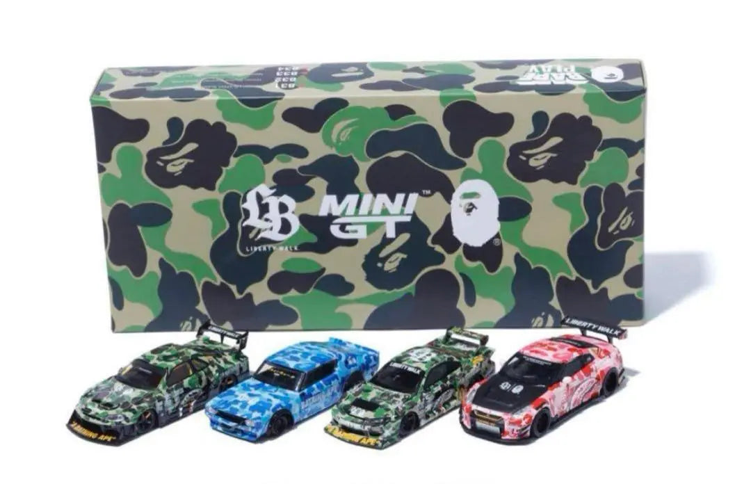 BAPE LBWK NISSAN 1/64 4PCS SET New Product Difficult to Get