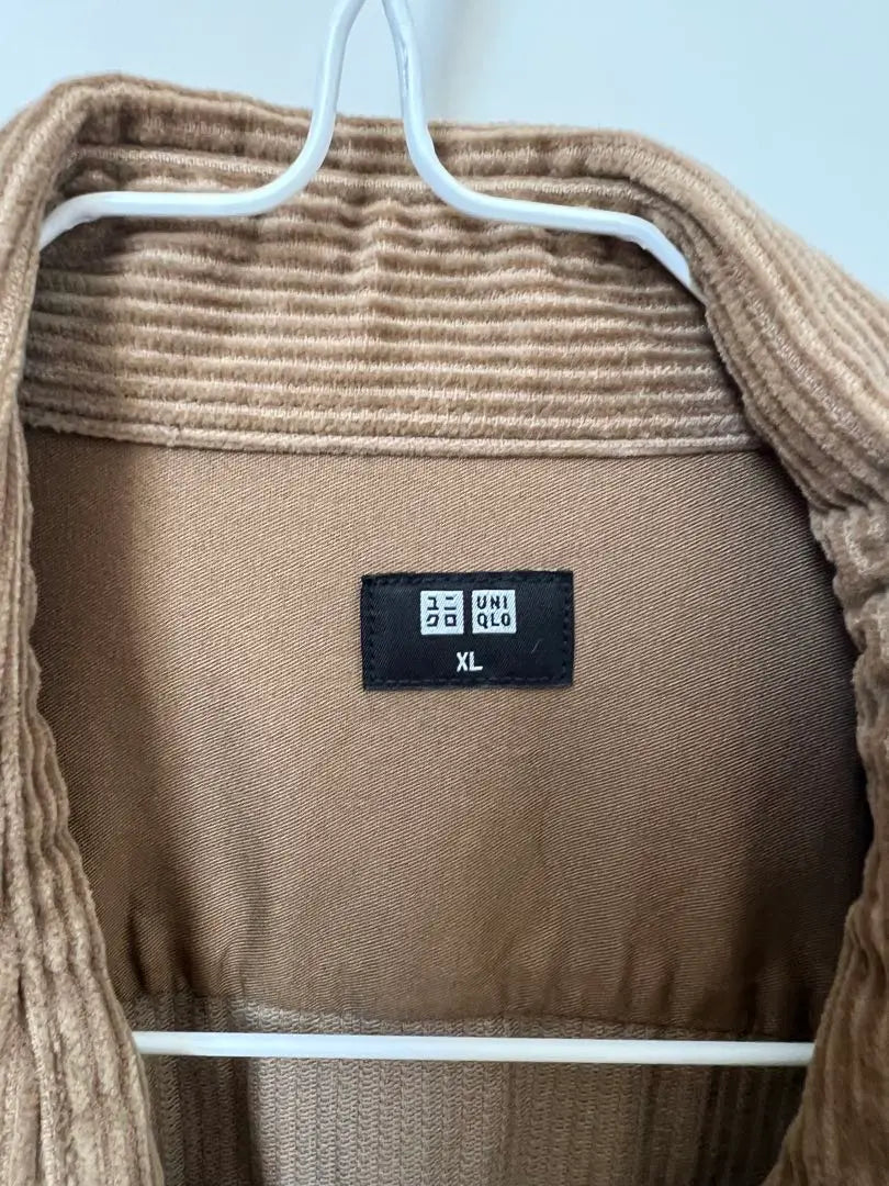 UNIQLO Corduroy Long Sleeve Shirt XL Brown