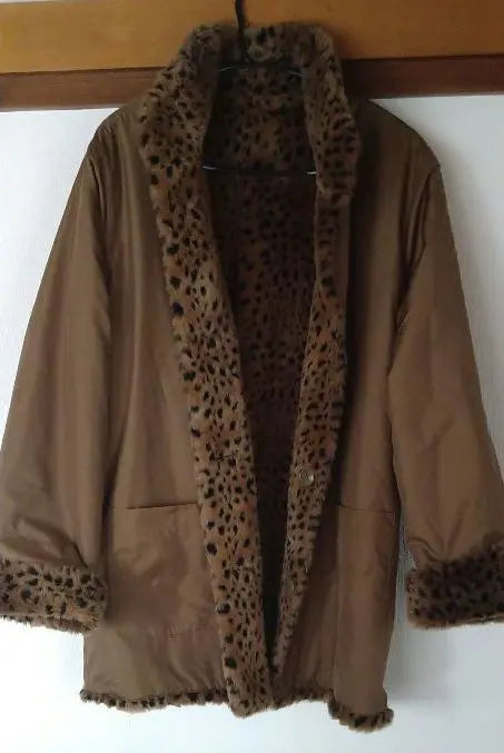 KRIZIA reversible coat (3L) leopard print