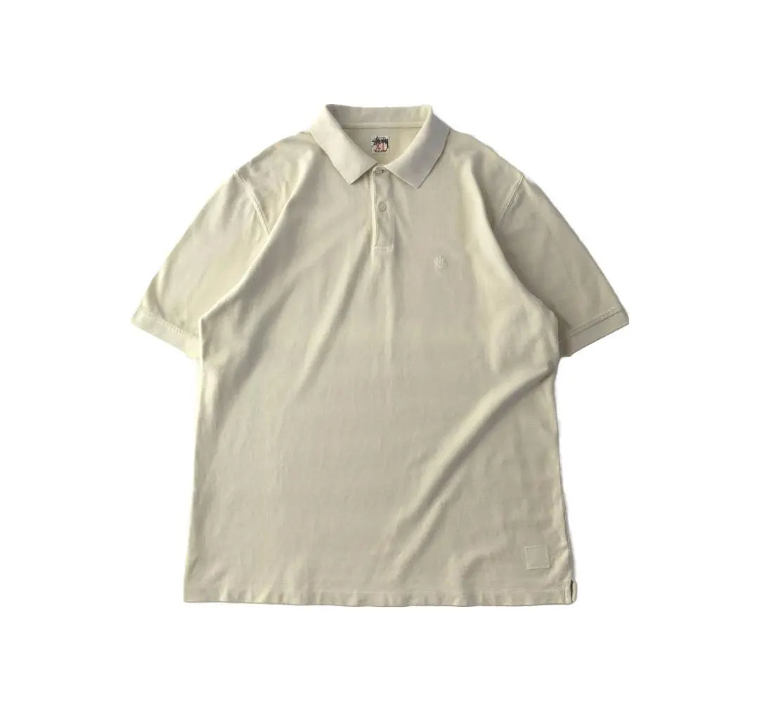 STUSSY Design Polo Shirt XL Embroidered One Point AUTHENTIC