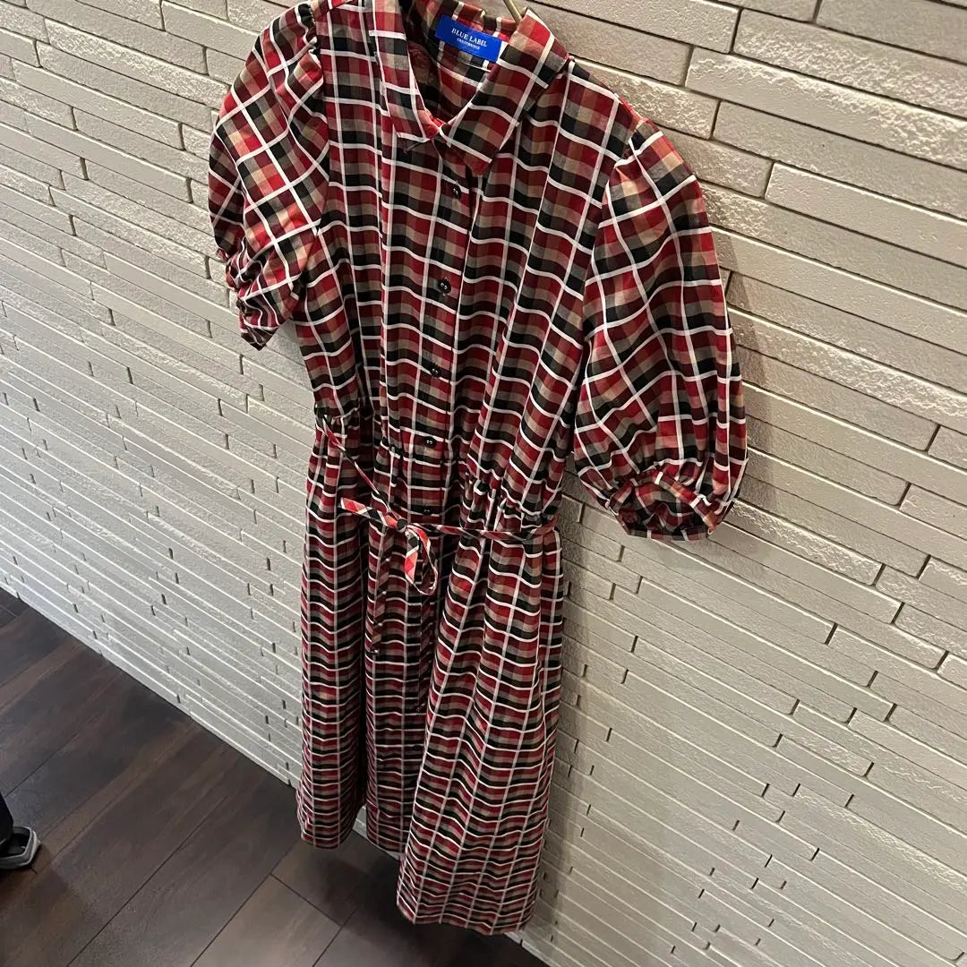 Blue Label Crestbridge Check Pattern Shirt Dress