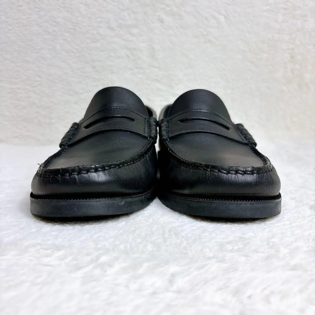 PARABOOT CORAUX Corolla Coin Loafers 7 Black