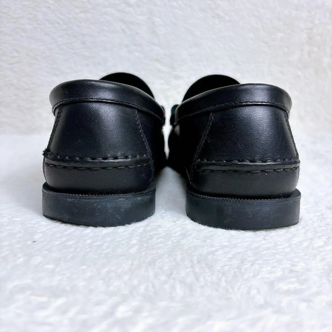 PARABOOT CORAUX Corolla Coin Loafers 7 Black