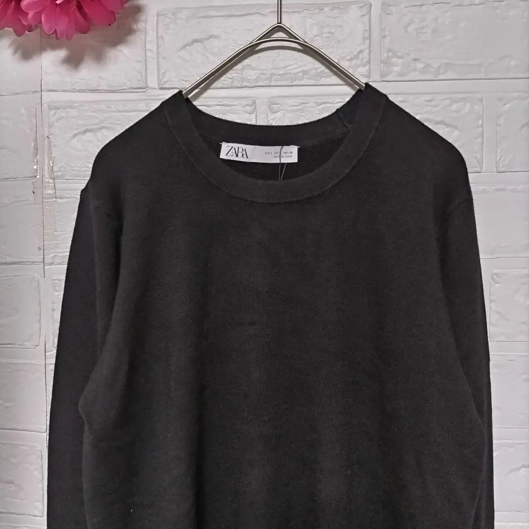 [ZARA] ZARA♡ Brand new and unused♡ Sweater♡ Long sleeves♡ Tops♡ Gold buttons【L】Black