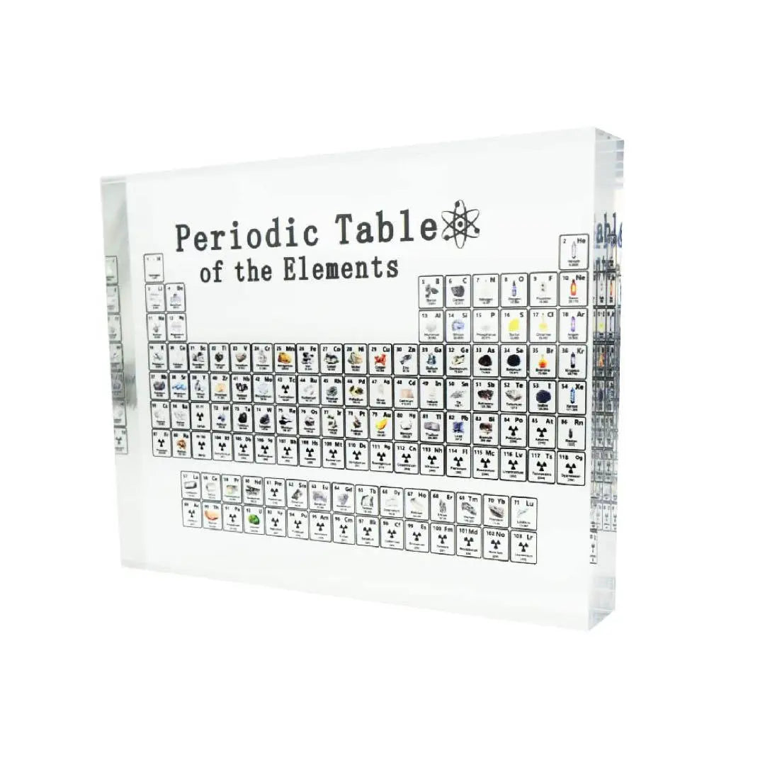 Periodic Table of Elements 83 Types Acrylic Glass Tabletop Interior | 元素周期表 83種 アクリルガラス製 卓上　インテリア