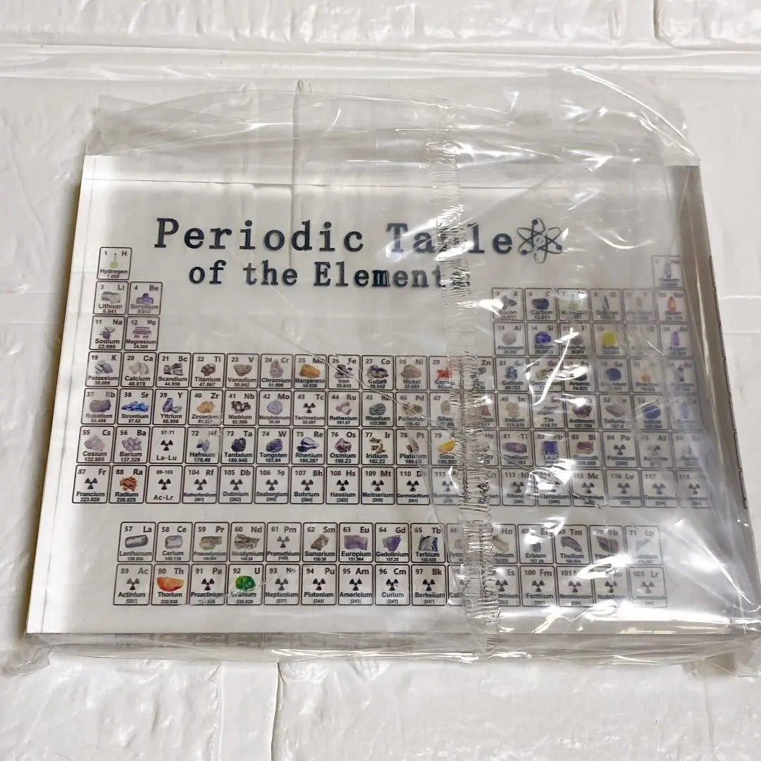 Periodic Table of Elements 83 Types Acrylic Glass Tabletop Interior | 元素周期表 83種 アクリルガラス製 卓上　インテリア