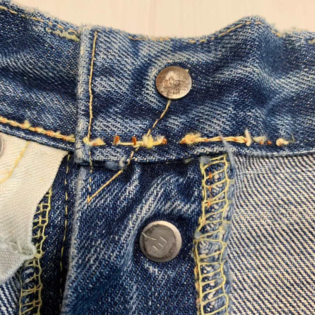 60's vintage vintage clothing! LEVI'S 501XX Final Repair & Damage Denim