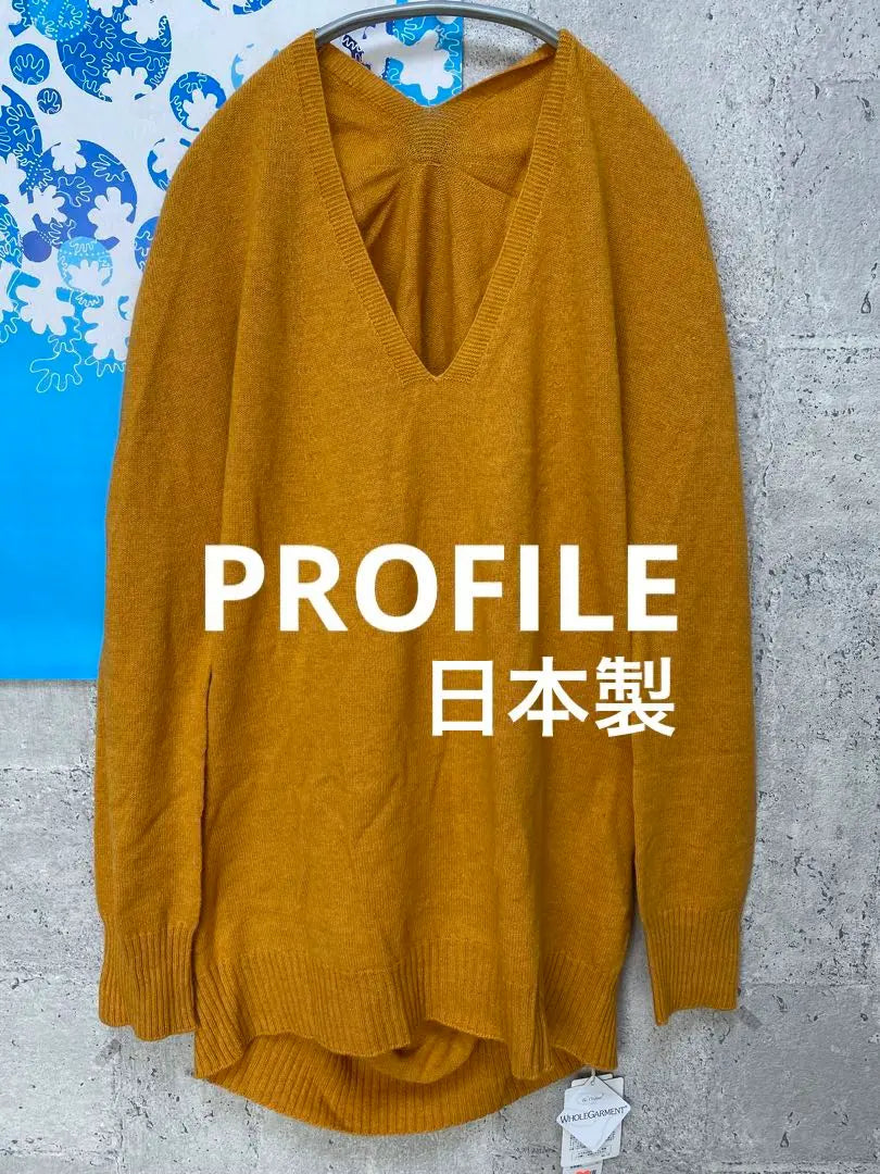 PROFILE [Made in Japan] High-quality wool, angora blend pullover rare item