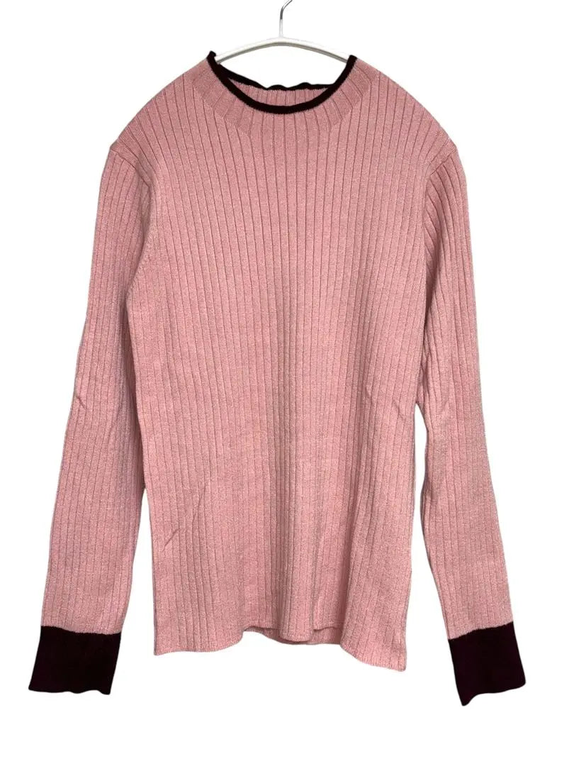 [New] forksy. Forksy thin knit pink size F