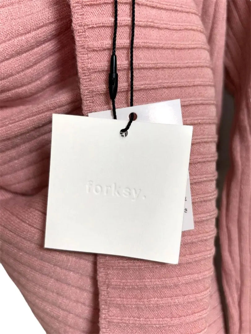 [New] forksy. Forksy thin knit pink size F