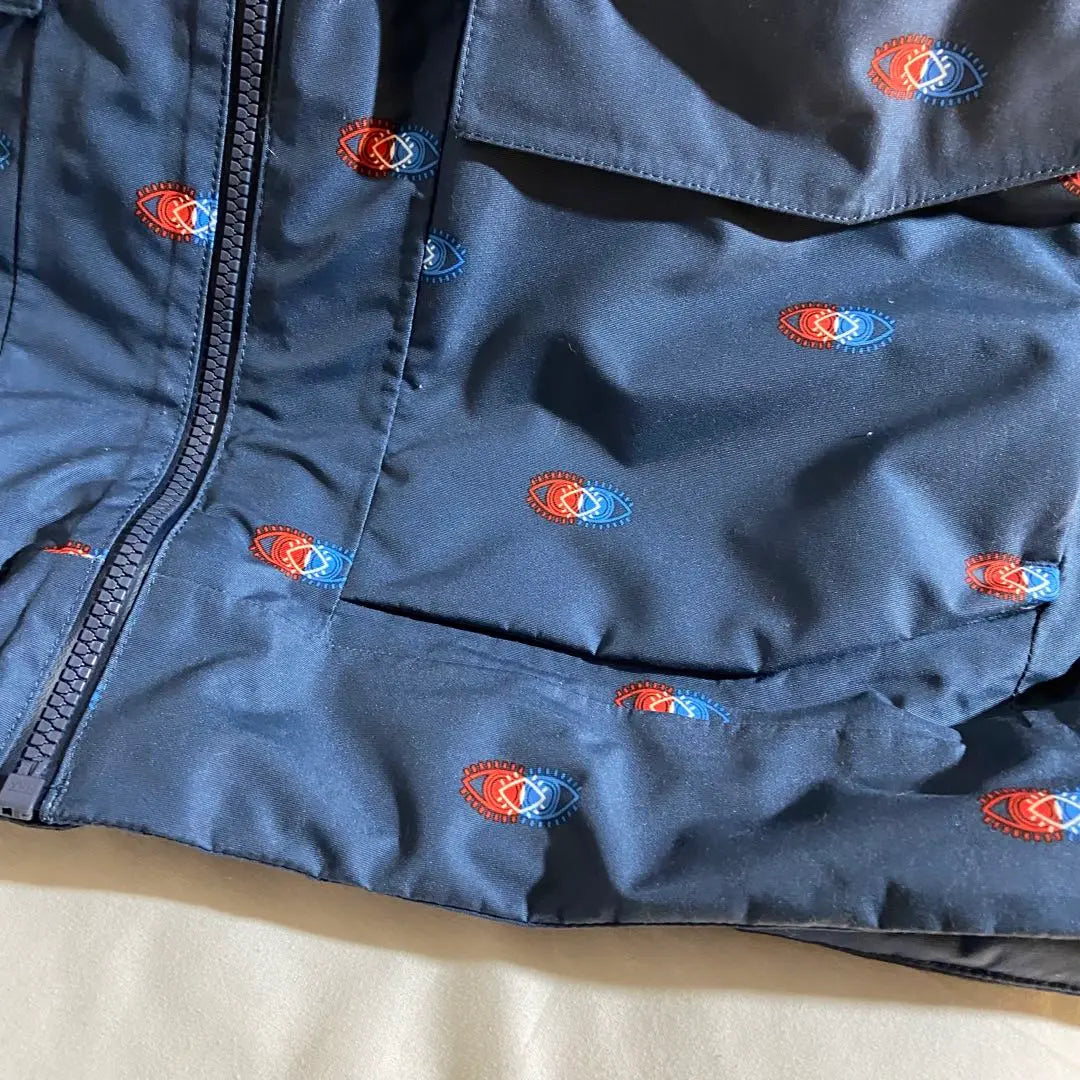 [Good condition] The North Face All-over Pattern Mountain Light Jacket Navy M