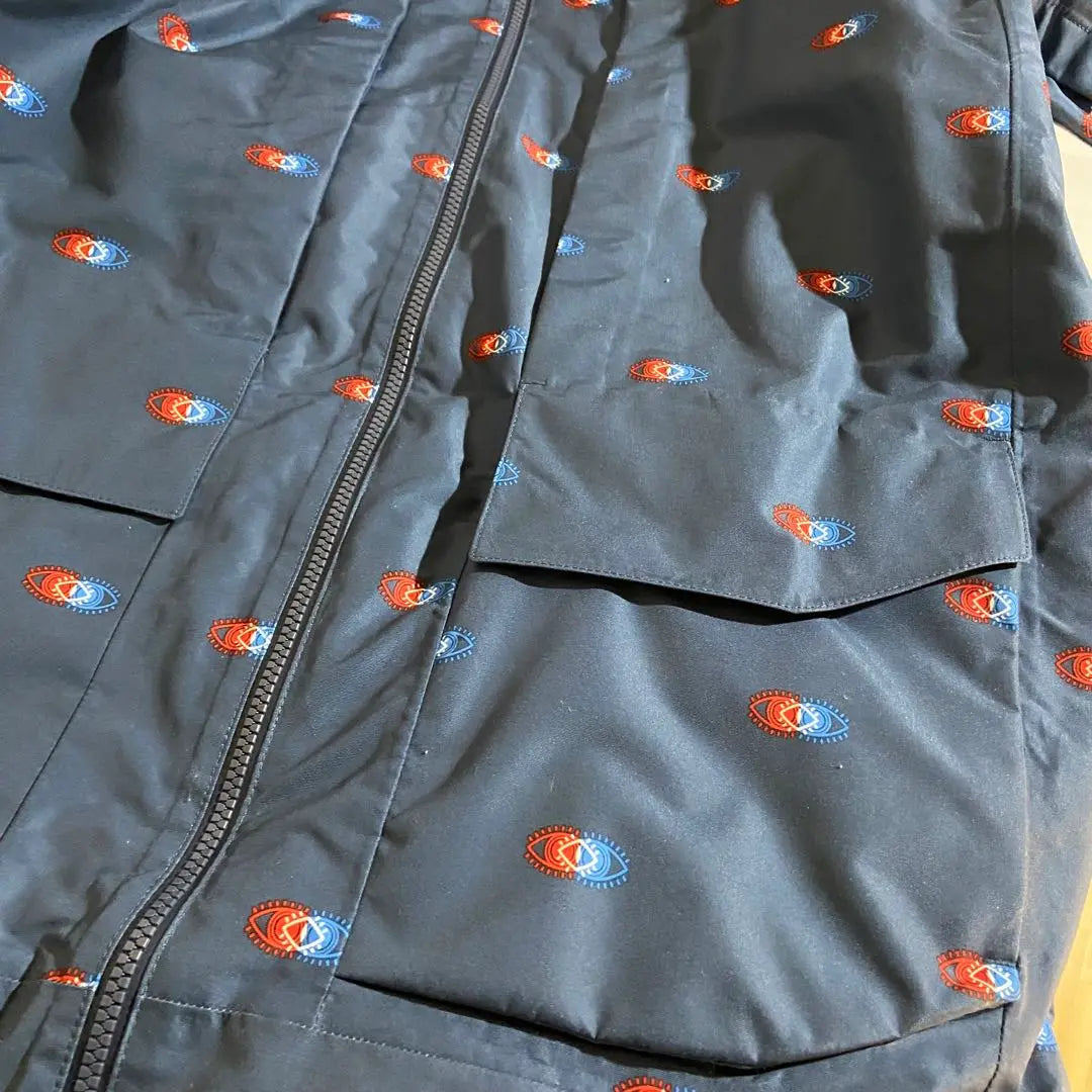 [Good condition] The North Face All-over Pattern Mountain Light Jacket Navy M