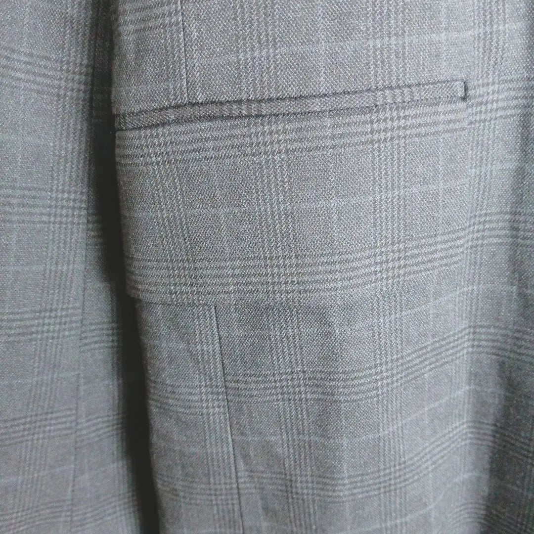 Suitable for Spring [H&M] Gray Check Jacket 155/80 Stylish Slightly Thin