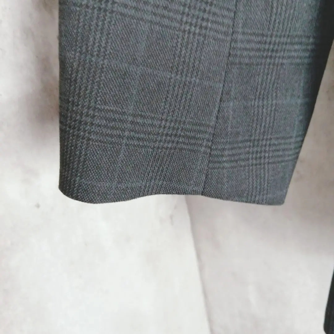 Suitable for Spring [H&M] Gray Check Jacket 155/80 Stylish Slightly Thin