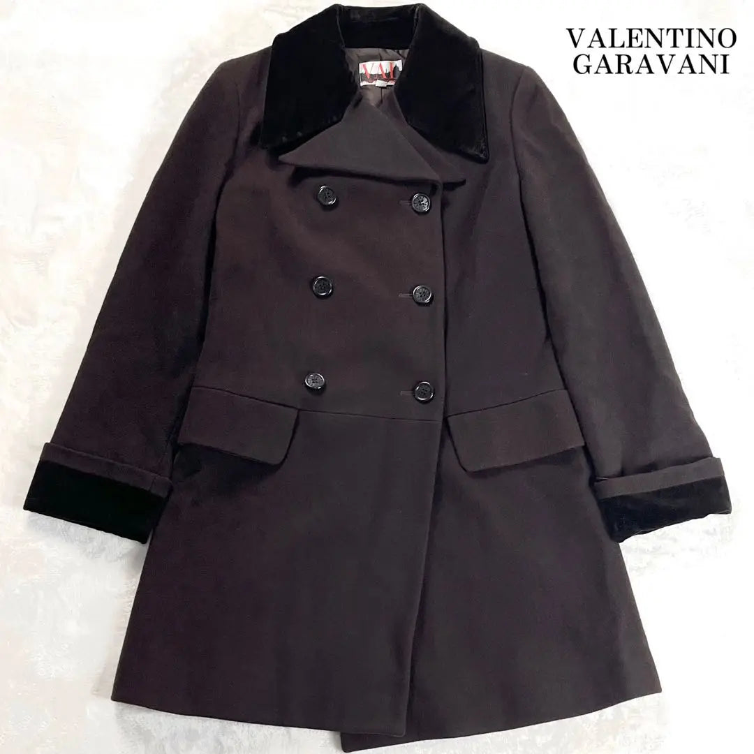 Raro VALENTINO GARAVANI Terciopelo Peacort Lujo | 希少 VALENTINO GARAVANI ベルベット ピーコート 贅沢品