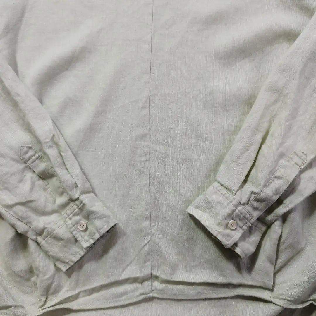 Urban Research Dores Long Sleeve Cut Saw M Linen 100% young grass color | アーバンリサーチドアー　長袖カットソー　M リネン100% 若草色