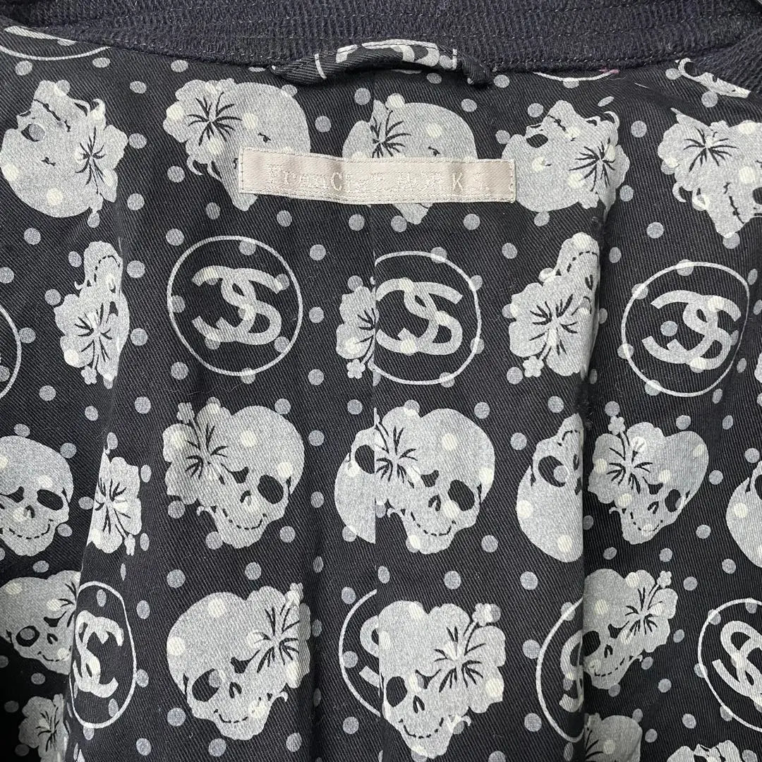 FranCisT_MOR.K.S. P-coat Skull Swarovski Wool | FranCisT_MOR.K.S. Pコート ドクロ スワロフスキー ウール