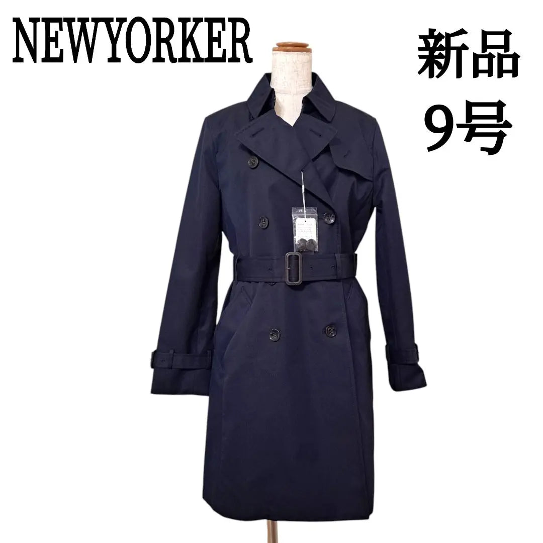 [New tag included] NEWYORKER trench coat with liner, size 9, dark navy