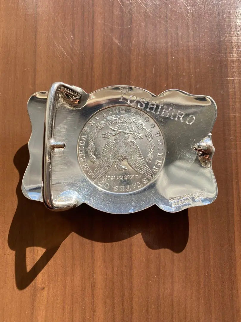 First come, first served! Sterling silver vintage belt buckle engraved, beautiful item