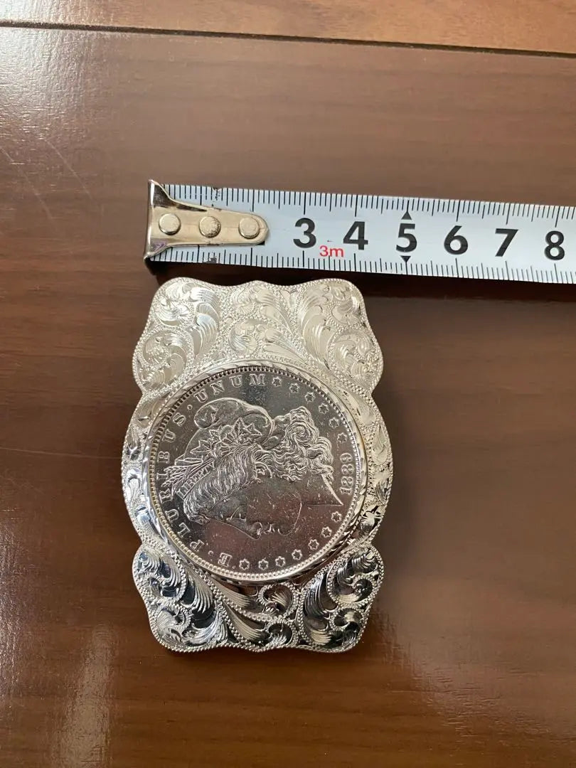 First come, first served! Sterling silver vintage belt buckle engraved, beautiful item