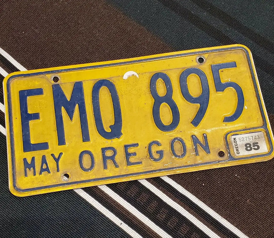 Vintage License Plate Oregon License Plate