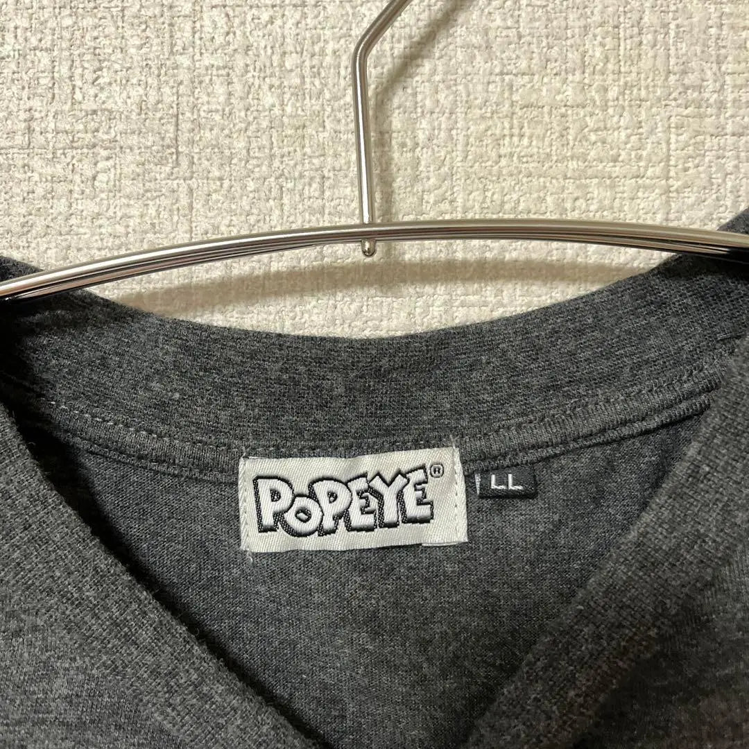 POPEYE Popeye Grey Big Print LL Sold out T-shirt