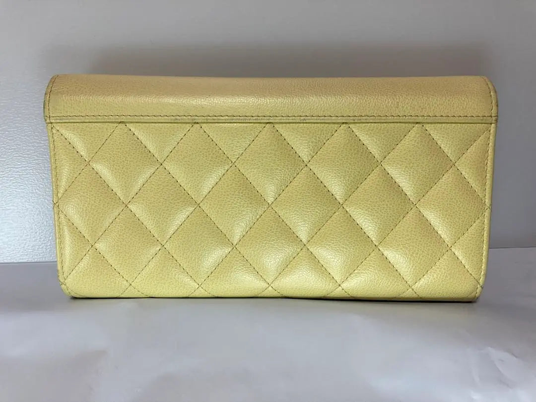 Anonymous delivery, fast delivery, Chanel long wallet, yellow quilting