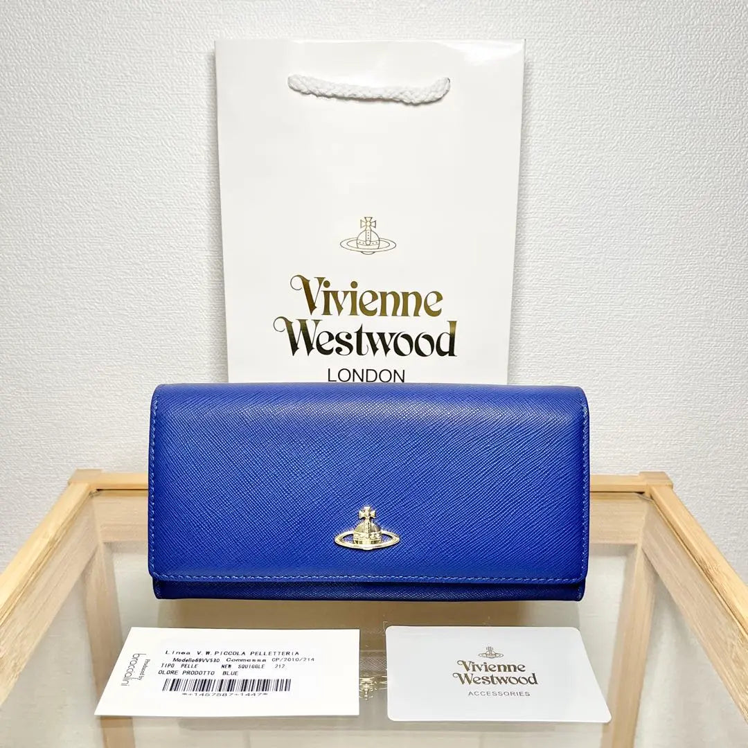 ☆ New unused ☆ Vivien Westwood Long Wallet 69Vvv530 Blue