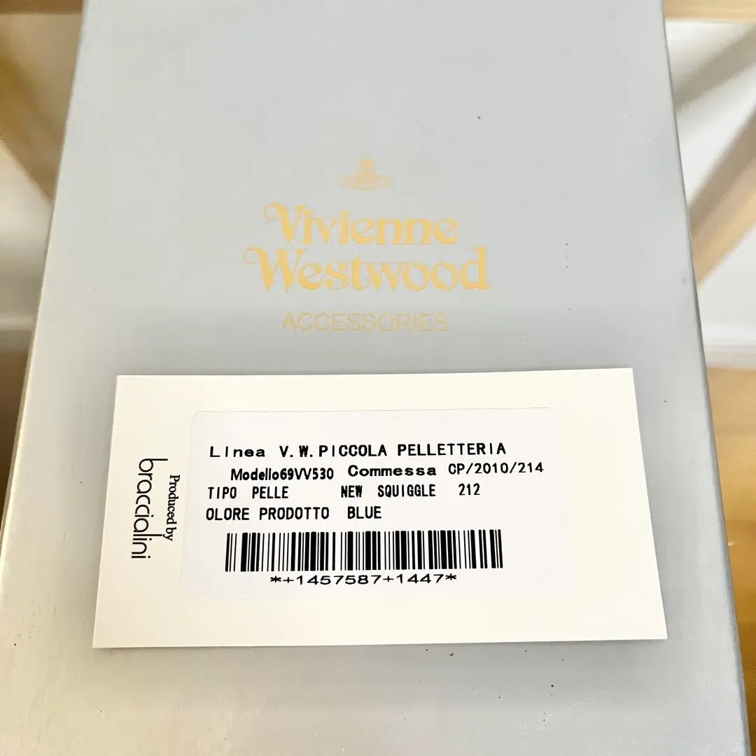 ☆ New unused ☆ Vivien Westwood Long Wallet 69Vvv530 Blue