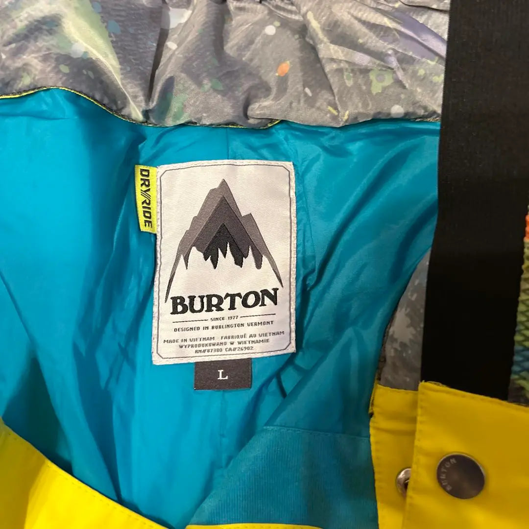 BURTON Snowboard Wear L Size Yellow