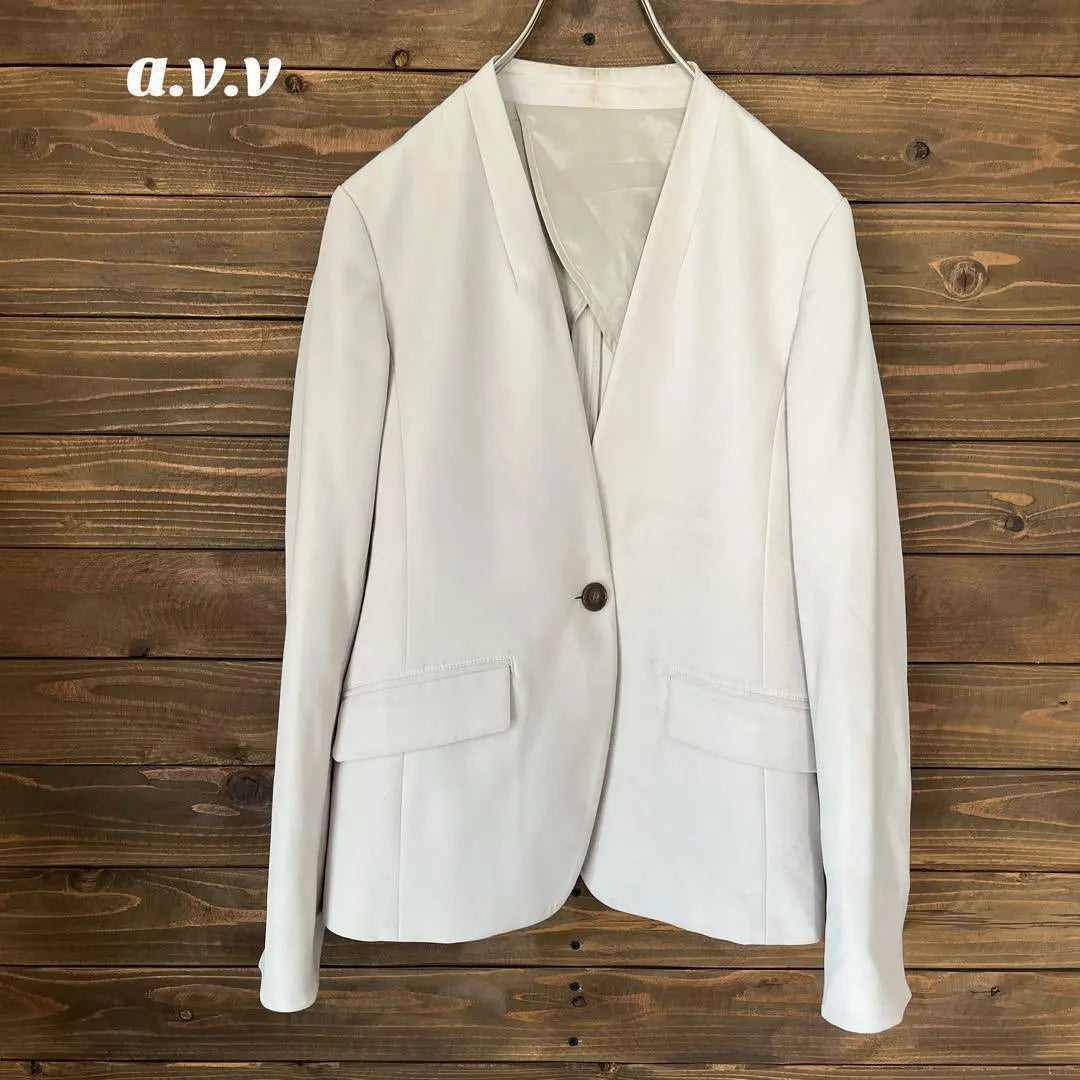 ♦︎[Aveve] a.v.v collarless jacket office casual M