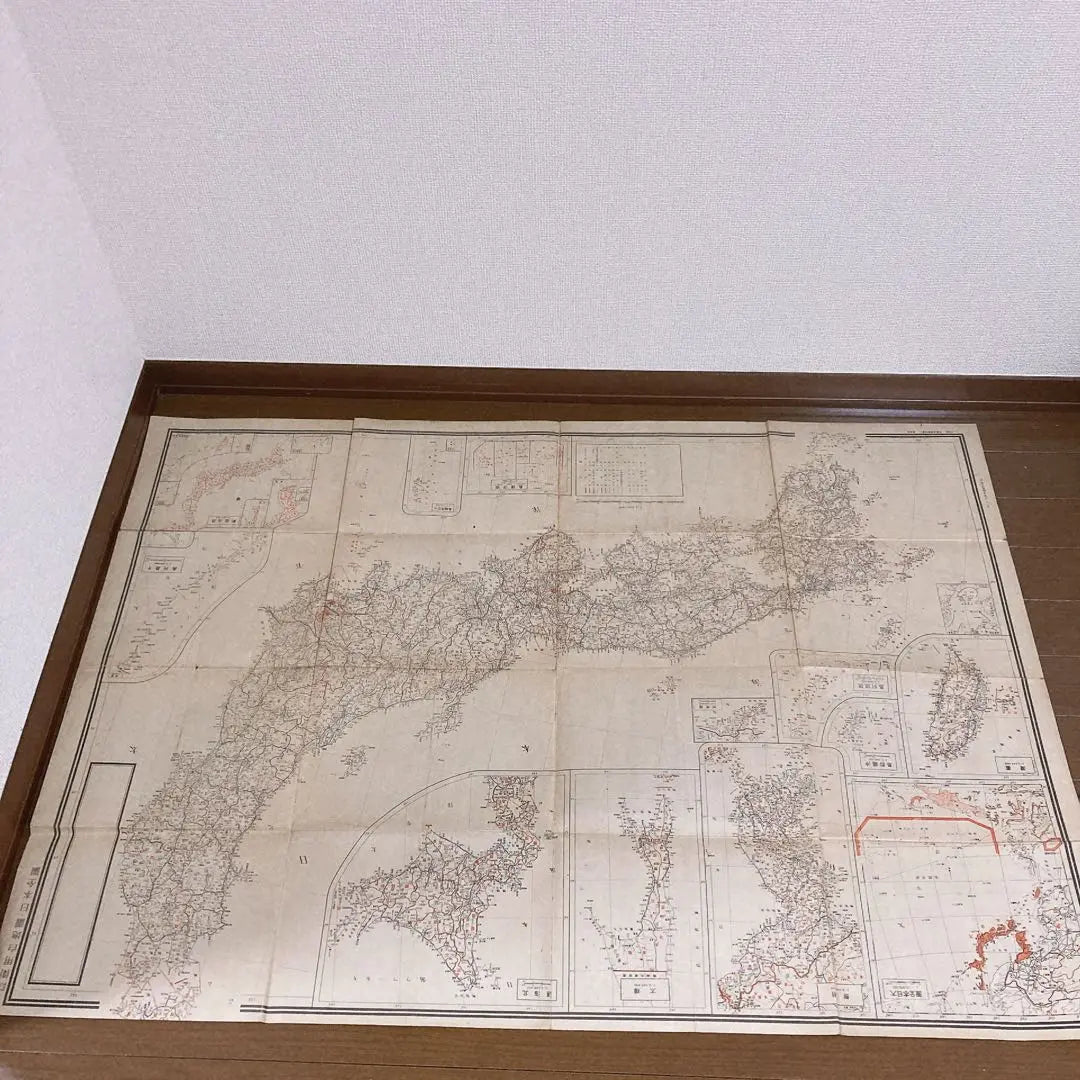 Mapa de Japón Showa retro