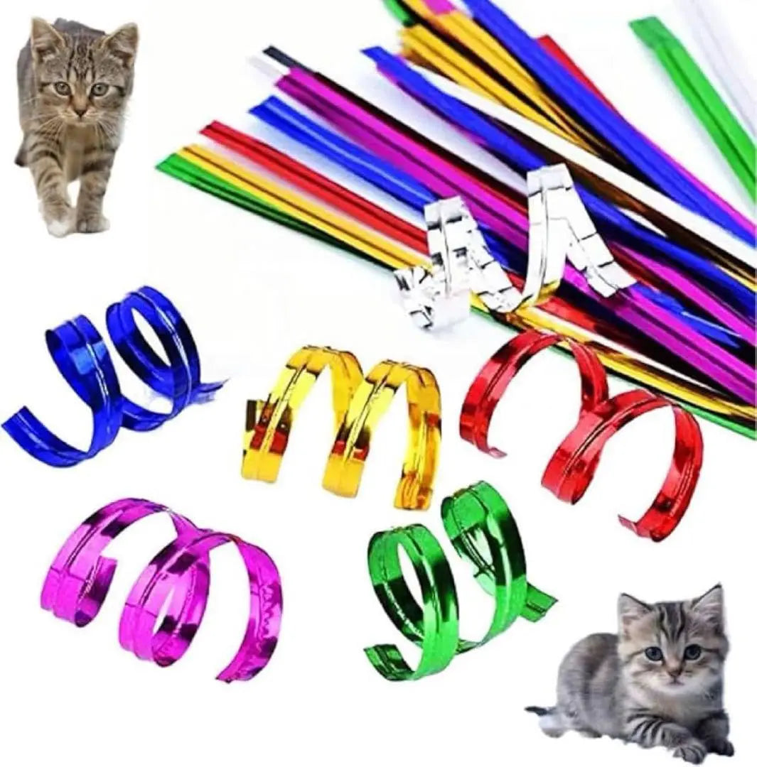 [New] Cat Tie Cat Toy Toys Single Play Kitten 70 Pieces