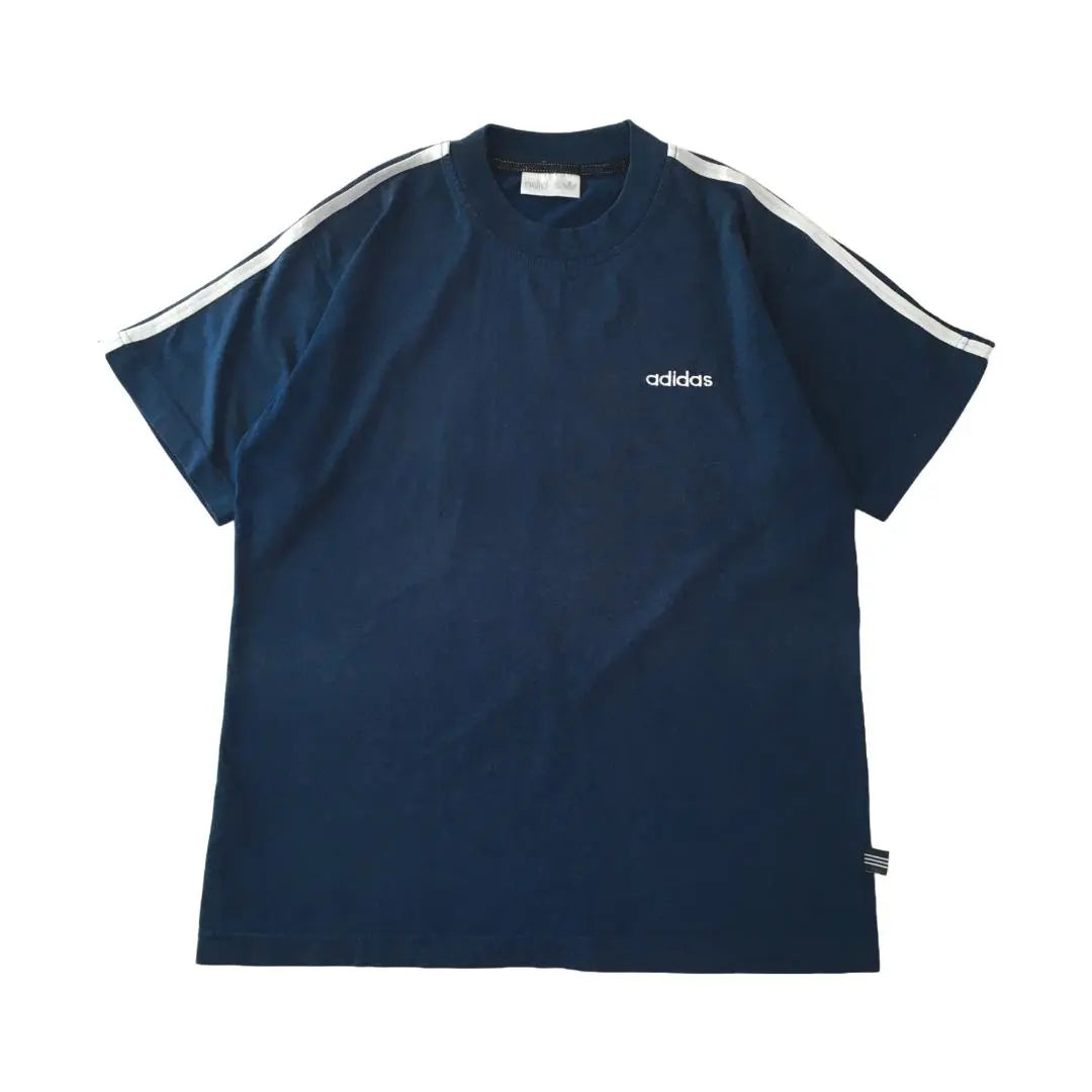 90s adidas design T-shirt embroidered logo one point vintage